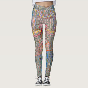 Legging Paul Klee - homem em caneleiras do vestido de