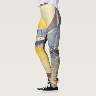 Legging Paul Signac - O Porto ao Pôr-do-Sol, Opus 236