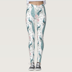 Legging Pavão Elegante Floral Vintage (7)