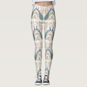Legging Pavão Floral Vintage Elegante (5)