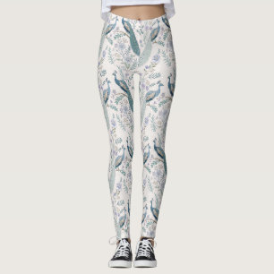 Legging Pavão Floral Vintage Elegante (9)
