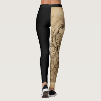 Legging Pavão vintage