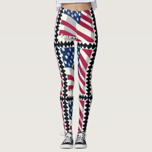 LEGGING PAVILHÃO DOS ESTADOS UNIDOS DA AMÉRICA PARA SEMPRE