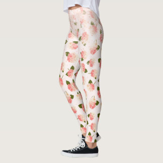 Legging Peach Sparkle Jardim Vintage Flores