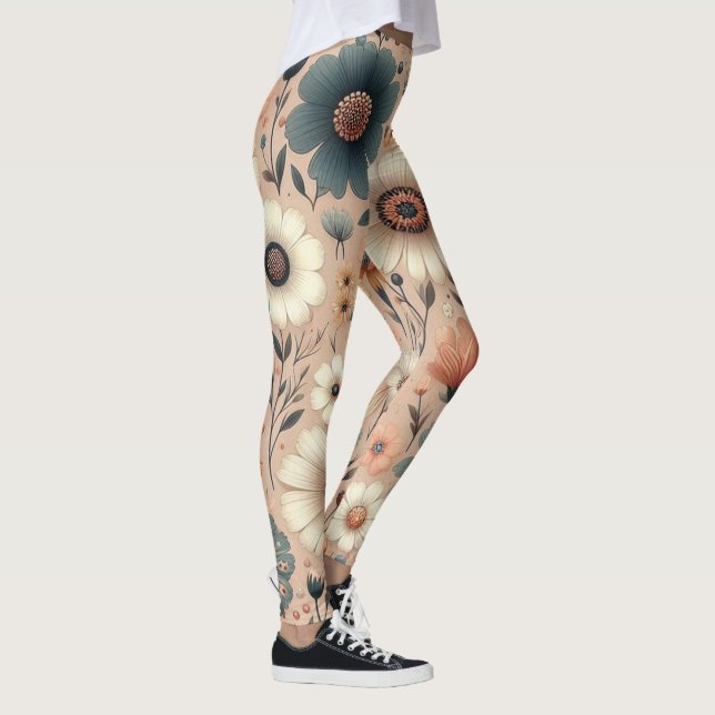 Legging Peachy Blooms (Direita)