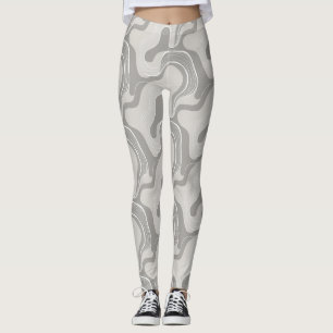 Legging "Pebble Party in Monocrome"