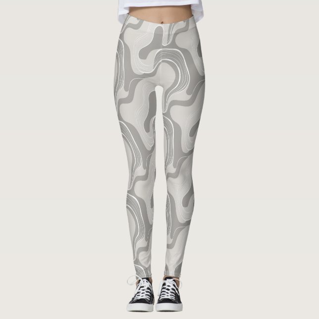 Legging "Pebble Party in Monocrome" (Frente)