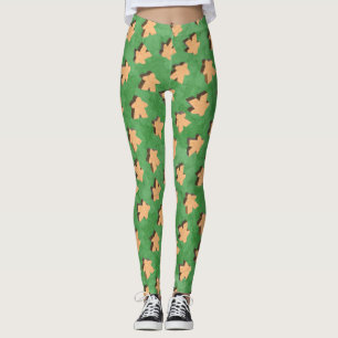 Legging Peça de Jogo de Mera 3D em Verde
