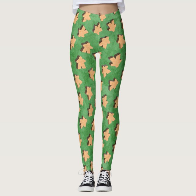 Legging Peça de Jogo de Mera 3D em Verde (Frente)