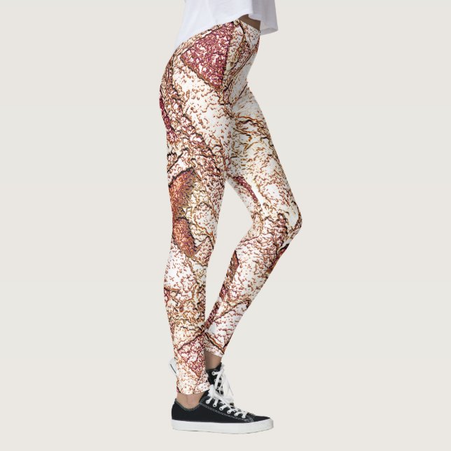 Legging Pedra áspera em marrom claro cremoso (Direita)