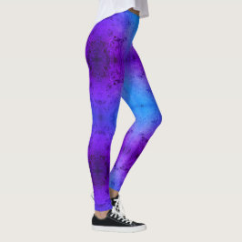 Legging Pedra Azul Profundo e Roxo