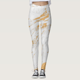 Legging Pedra branca e dourada clássica