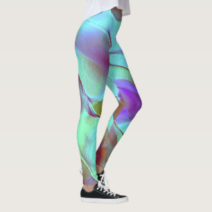 Legging Pedra polida em roxo cromo