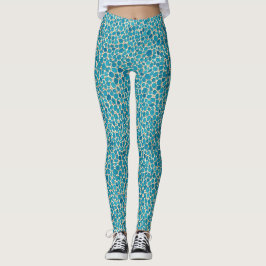 Legging Pedras Azuis Pastel Tendências Natureza Zen Aquare