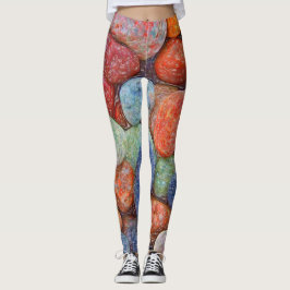Legging Pedras coloridas, seixos, rochas