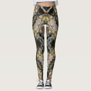 Legging Pedras preciosos e Cristais Mandala Fractal