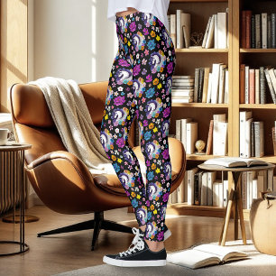 Legging Pégaso Floral Preto