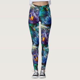 Legging Peixe-anêmona e anêmona-do-mar