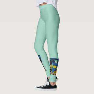 Legging Peixe-Anjo no recife de coral - design fotográfica
