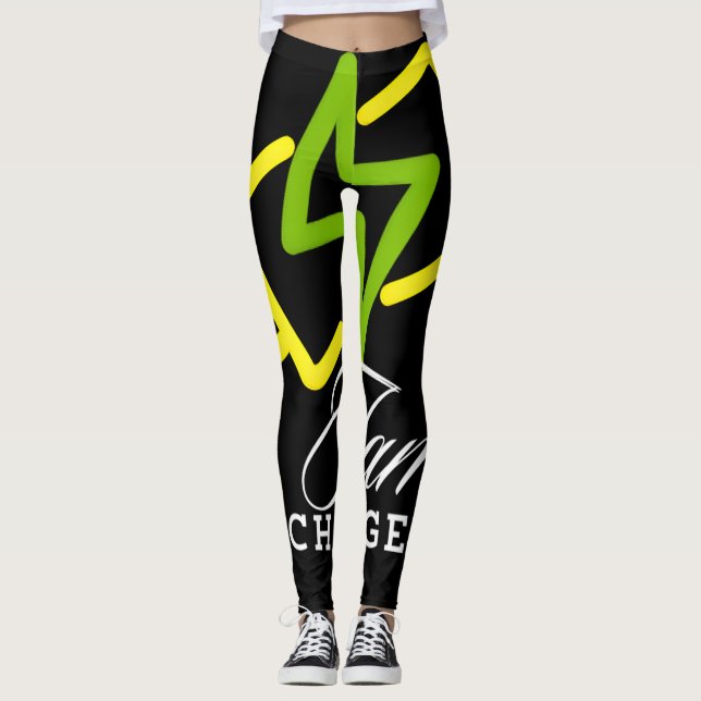 Legging Peixe Carregado Iam - Vibes Elétricas Positivas (Frente)