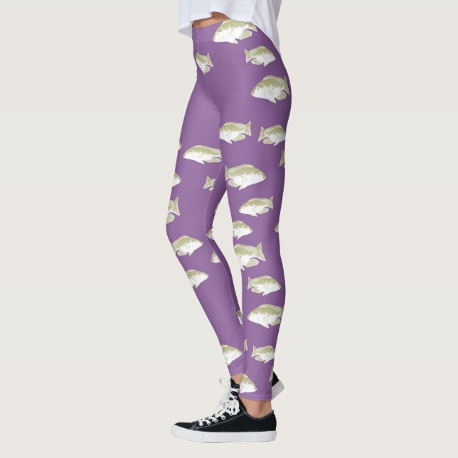 Legging Peixe em roxo (Esquerda)