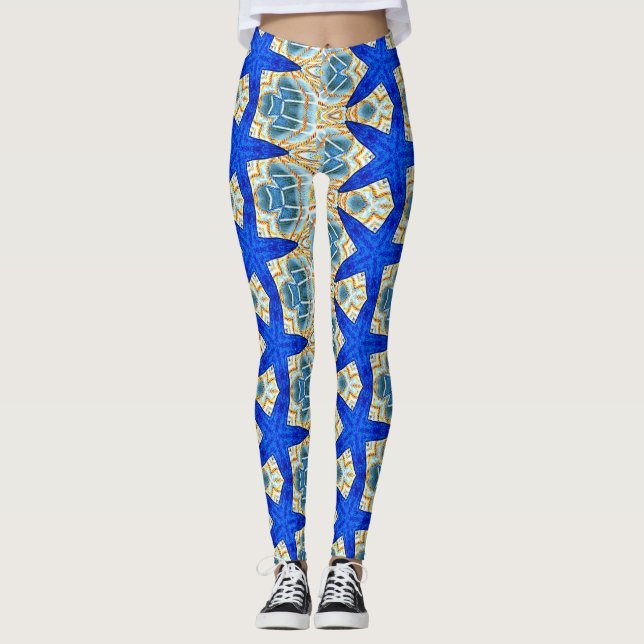 Legging peixe-estrela azul (Frente)
