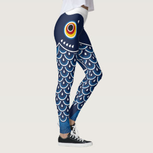 Legging Peixe Japonês Koinobori Patterado