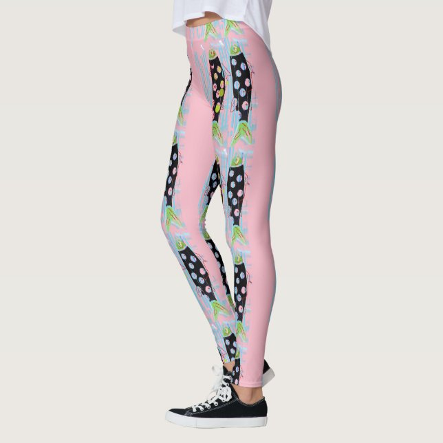 Legging peixe migrante para cima, cor-de-rosa Thunder_Cove (Esquerda)