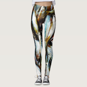Legging Peixes brancos pequenos