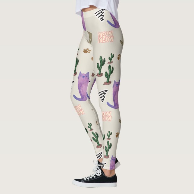 Legging Peixes-Gato - Patas-Cactus (Esquerda)