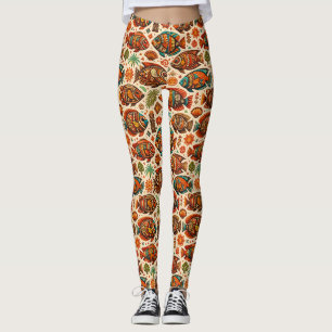 Legging Peixes Tropicais Boho