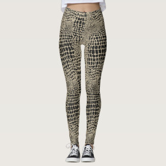 Legging Pele Animal em Preto e Branco