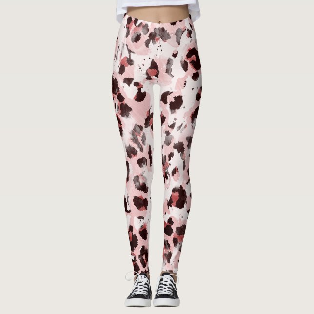 Legging Pele Animal Leopardo: Tie Dye Elegance. (Frente)