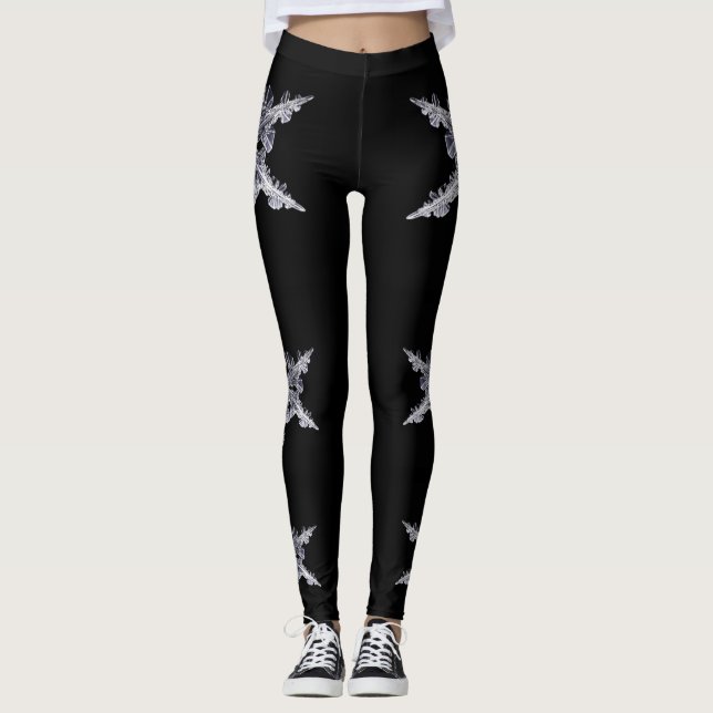 Legging Pele de esqui em floco de neve (Frente)