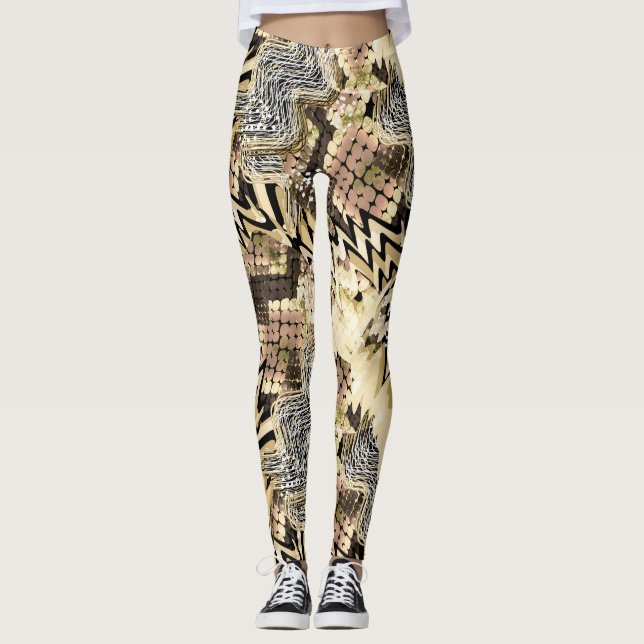 Legging Pele de Jaguar, cobras (Frente)