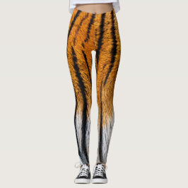 Legging Pele de Tigre Pernas de Mulheres
