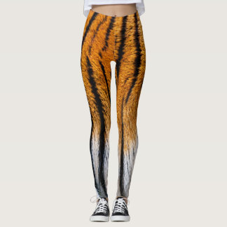 Legging Pele de Tigre Pernas de Mulheres