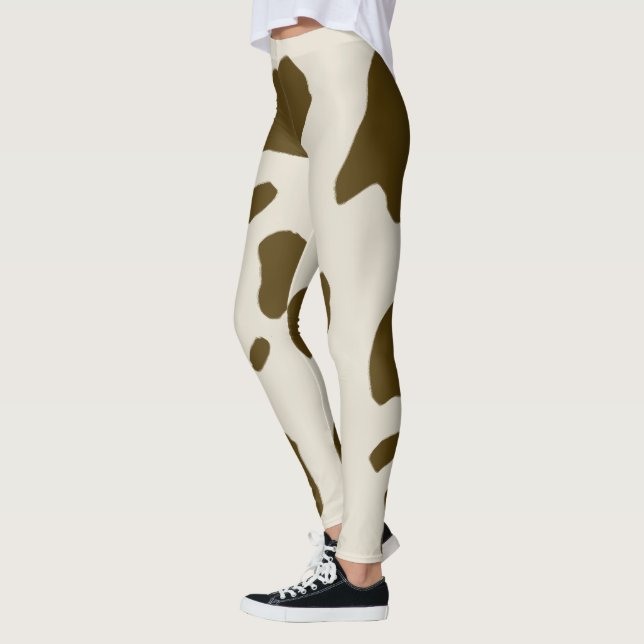 Legging Pele de Vaca Castanho Faux (Esquerda)