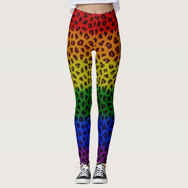 Legging Pele-do-arco-íris (Frente)