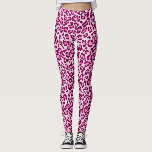 Legging Pele-leopardo Impressão de pele