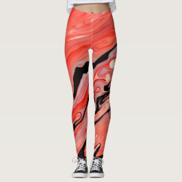 Legging pele vermelha