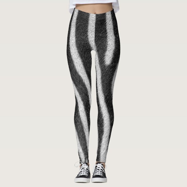 Legging Pele Zebra Pele Animal Padrão (Frente)