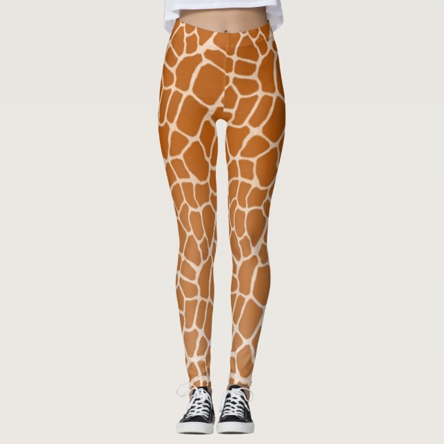 Legging Peles De Girafa Com Peles Realisadas Impressão Ani (Frente)