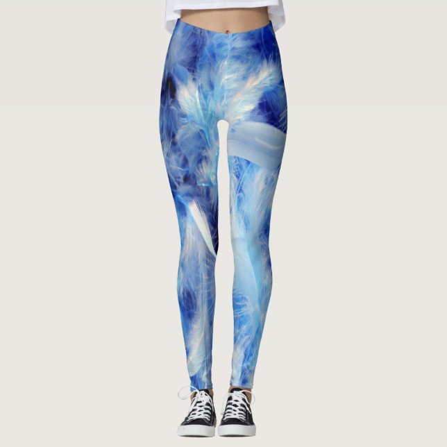 Legging Penas Azuis (Frente)