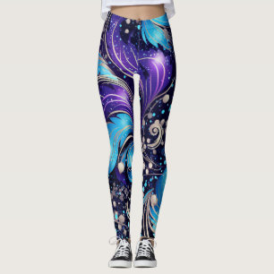 Legging Penas Azuis