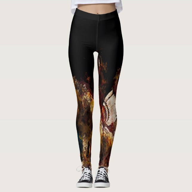 Legging Penas de dança (Frente)