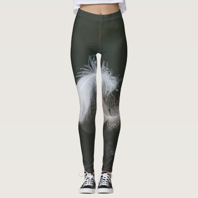 Legging Penas de Ganso Flutuantes (Frente)