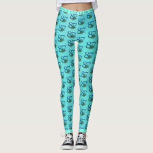 Legging Penas de Pavão para o 87º Aniversário ou Aniversár