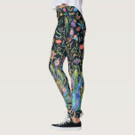 Legging Penas de Peacock, Vinhas Florais, Boho Chic<br><div class="desc">Lindas leggings com design de aquarelas pintadas manualmente de pavões,  penas e vinhas florais botânicas. Perfeito para uma noite especial,  concertos,  festivais,  para um visto de diversão cotidiana.</div>