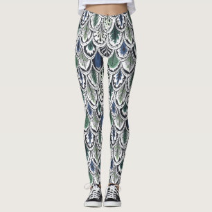 Legging Penas Decorativas
